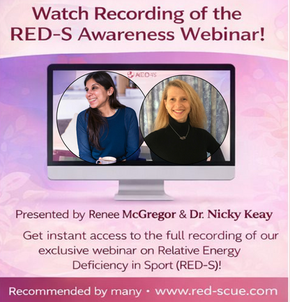 Understanding REDs: A webinar for Global RED-S Day with Dr Nicky Keay & Renee McGregor