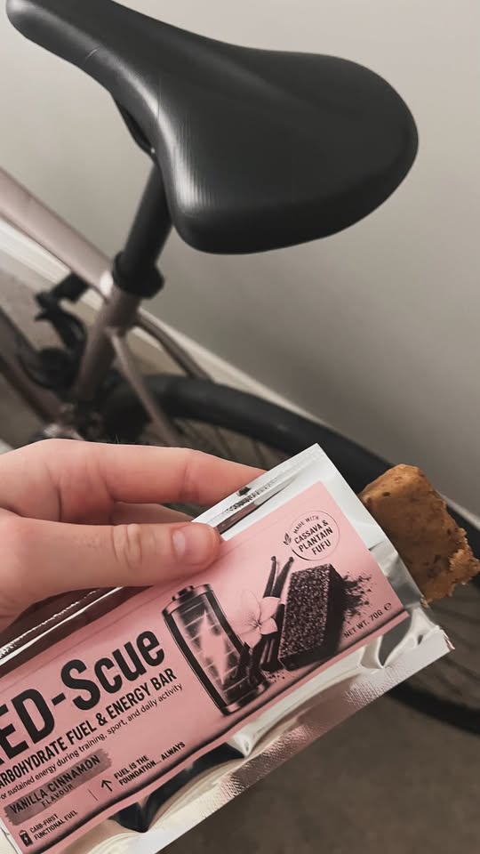 RED-Scue Vanilla Cinnamon Energy Bars for Athletes  5 or 10 bars · ~38g carbohydrate per bar · Food-first · Natural · Plant-based · Vegan · Dairy-free