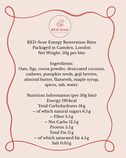 4-Box Energy Restoration Bites - The First Energy Restoration Bites for Athletes with REDs