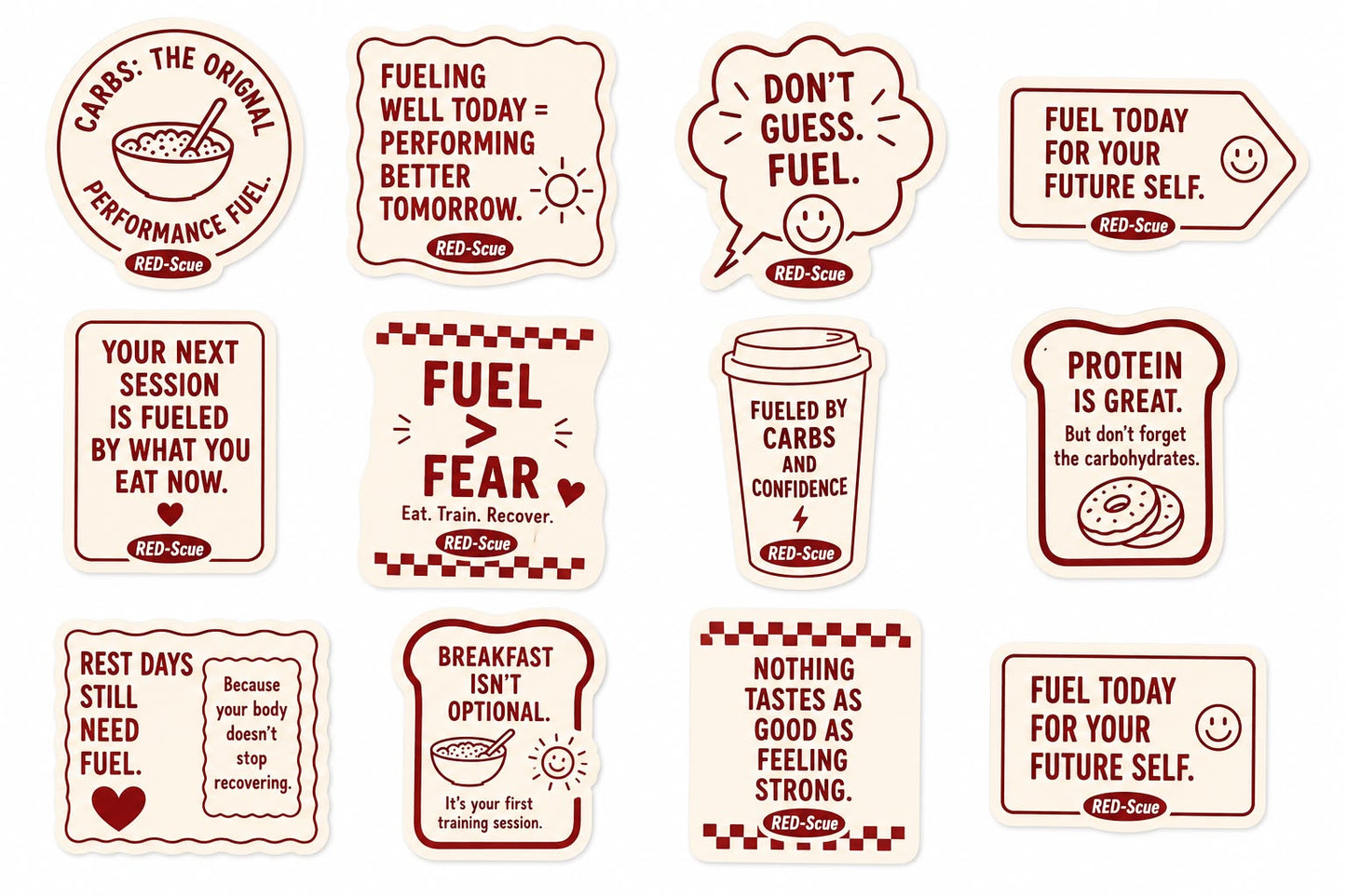 RED-Scue Fuel Reminder Sticker Pack