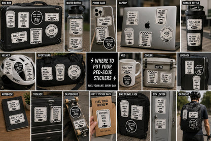 RED-Scue Fuel Reminder Sticker Pack