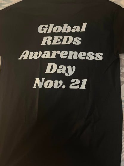 #GlobalREDsAwarenessDay T-Shirt - CERTIFIED BY SPORT ENGLAND & UK/IRELAND AWARENESS DAYS