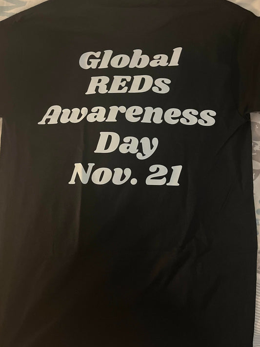 #GlobalREDsAwarenessDay T-Shirt - CERTIFIED BY SPORT ENGLAND & UK/IRELAND AWARENESS DAYS